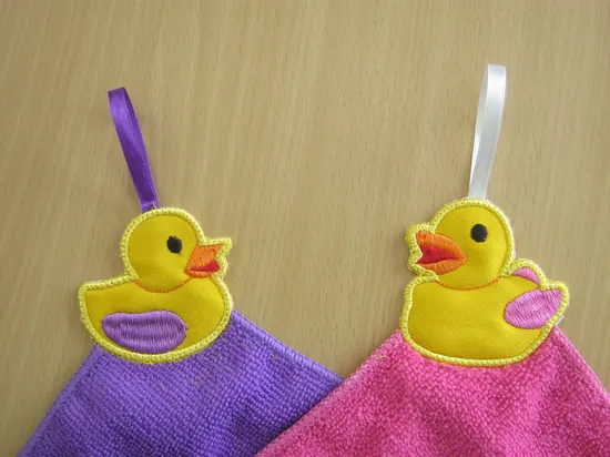 Applique BathTime Duckies