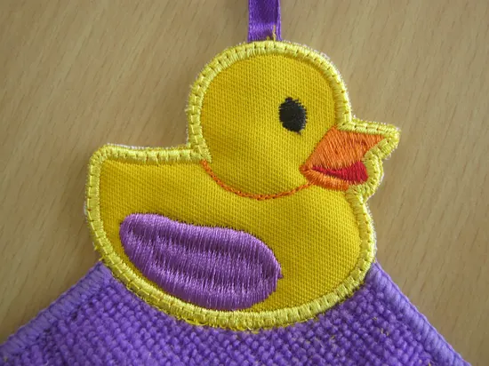 Applique BathTime Duckies