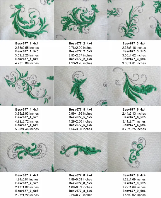 Swirly Floral Elements