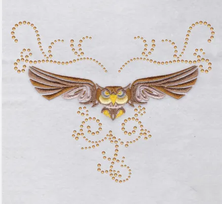 Rhinestone Owl